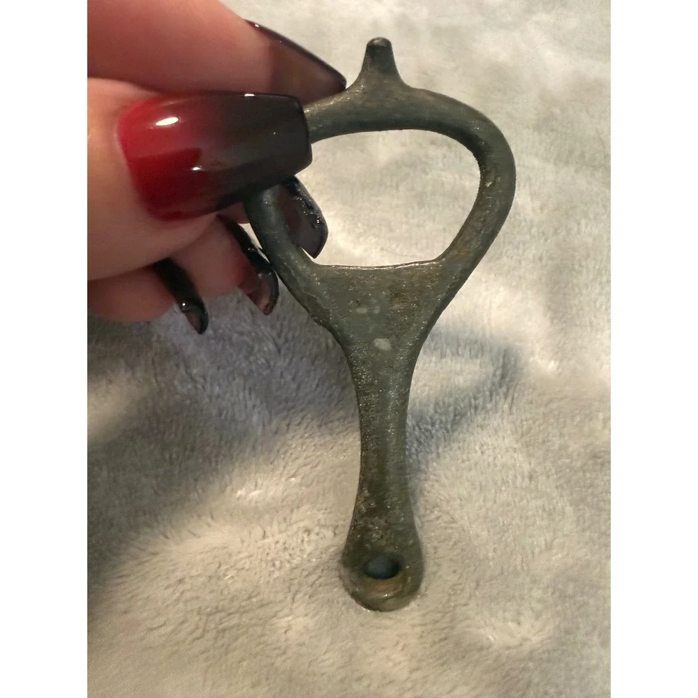 Vintage Cast Metal Bottle Opener‎ Rustic Bar Tool Primitive Patina